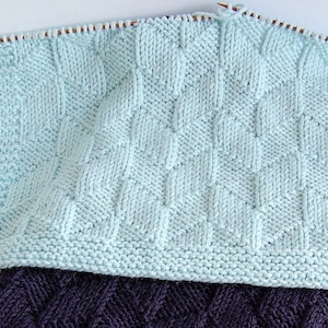 KNITTING PATTERN Baby Blanket Easy Beginner For Baby Boy Baby Girl (2023-3)