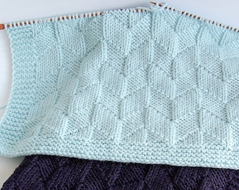 STRICKMUSTER Babydecke Easy Anfänger Für Baby Junge Baby Girl ENGLISCH