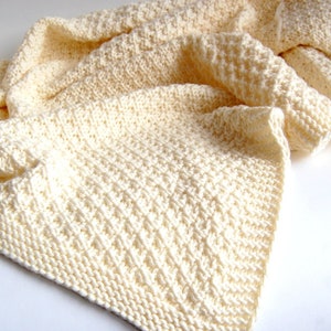 KNITTING PATTERN Baby Blanket Easy Beginner Baby Boy Baby Girl ENGLISH image 4