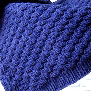 KNITTING PATTERN Easy Baby Blanket Baby Boy Girl Beginner (2024-3)