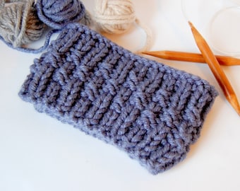 KNITTING PATTERN   Easy Headband Pattern / Earwarmer  Pattern Men Woman
