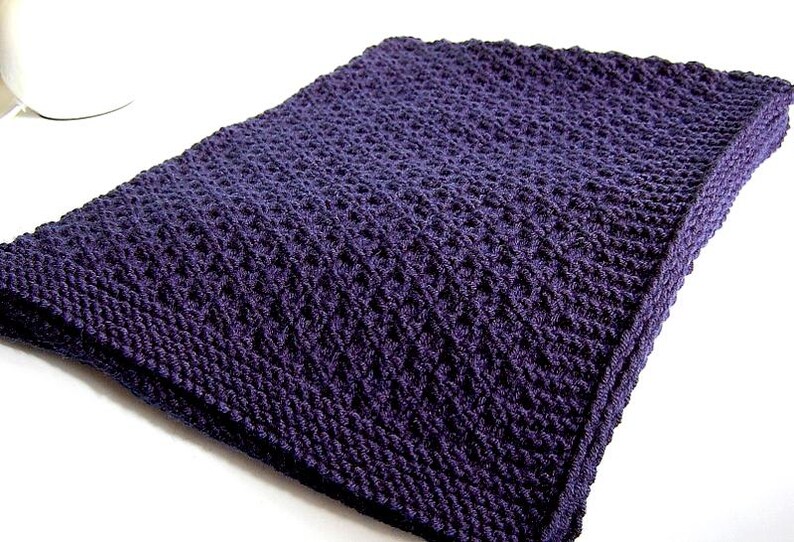 KNITTING PATTERN Baby Blanket Easy Beginner Baby Boy Baby Girl 20238