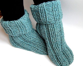 KNITTING PATTERN Slipper Socks Super Easy  Tube Socks Without a Heel ENGLISH