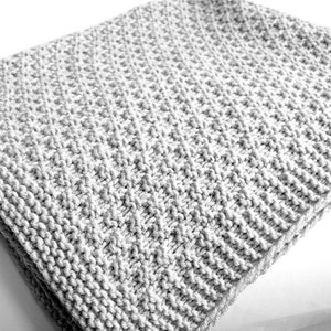 KNITTING PATTERN Baby Blanket Easy Beginner Baby Boy Baby Girl ENGLISH image 7