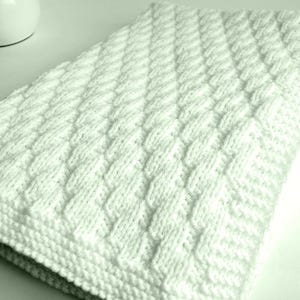 KNITTING PATTERN Easy Baby Blanket Baby Boy Girl Beginner (2024-3)