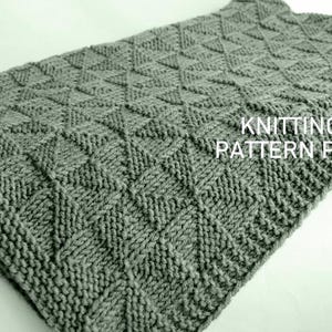 KNITTING PATTERN  Baby Blanket Easy Baby Boy Baby Girl Beginner 2022-3