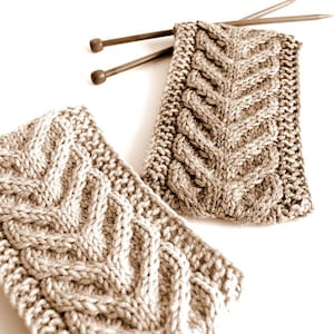 KNITTING PATTERN - Cable Knit Headband Pattern ENGLISH