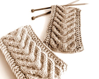 KNITTING PATTERN - Cable Knit Headband Pattern ENGLISH