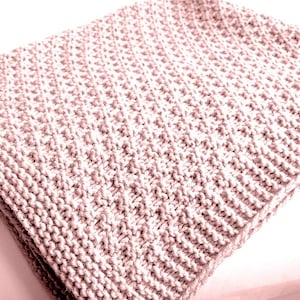 KNITTING PATTERN Baby Blanket Easy Beginner Baby Boy Baby Girl ENGLISH image 3