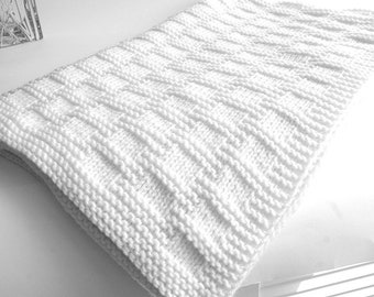 KNITTING PATTERN Easy Baby Blanket ENGLISH