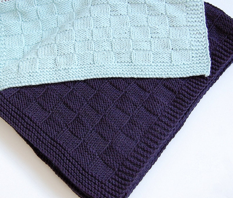 KNITTING PATTERN Beginner Baby Blanket Easy For Baby Boy Baby Girl ENGLISH image 9