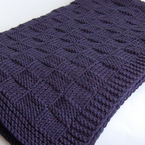 KNITTING PATTERN Beginner Baby Blanket Easy For Baby Boy Baby Girl ENGLISH image 2