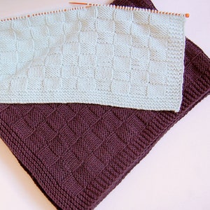 KNITTING PATTERN Beginner Baby Blanket Easy For Baby Boy Baby Girl ENGLISH image 5