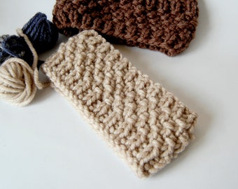 KNITTING PATTERN   Easy Headband Pattern / Earwarmer Unisex Pattern
