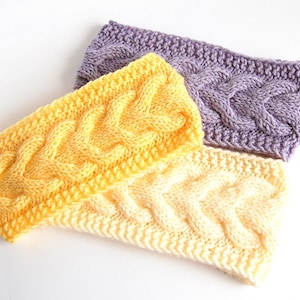 KNITTING PATTERN - Cable Knit Headband Pattern