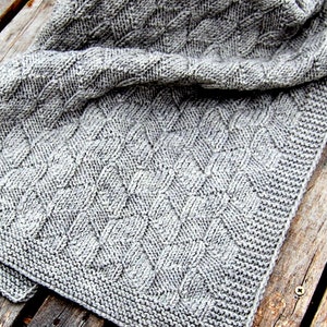 KNITTING PATTERN Easy Baby Blanket Baby Boy Girl Beginner Pattern