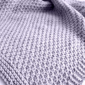 KNITTING PATTERN Baby Blanket Easy Beginner Baby Boy Baby Girl (2023-6)