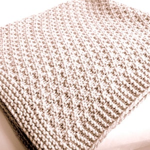 KNITTING PATTERN Baby Blanket Easy Beginner Baby Boy Baby Girl ENGLISH image 5