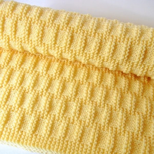 KNITTING PATTERN Easy Baby Blanket ENGLISH