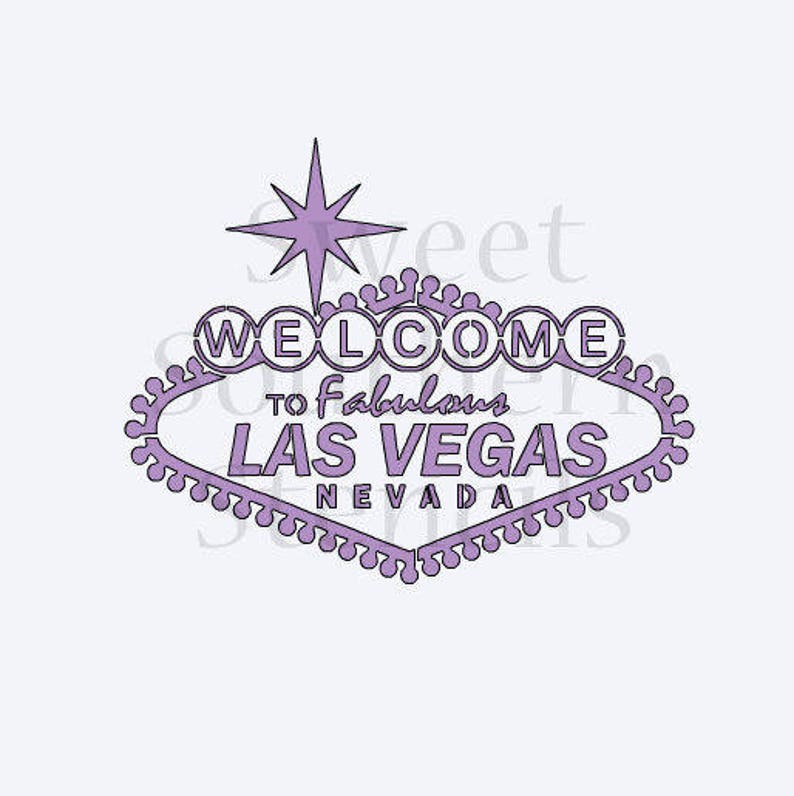 Las Vegas Sign Cookie Stencil Etsy