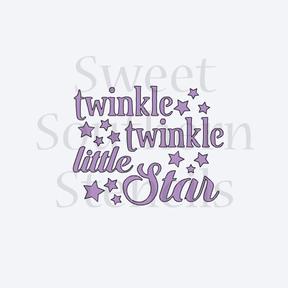 Twinkle Twinkle Little StarCookie Stencil | Etsy