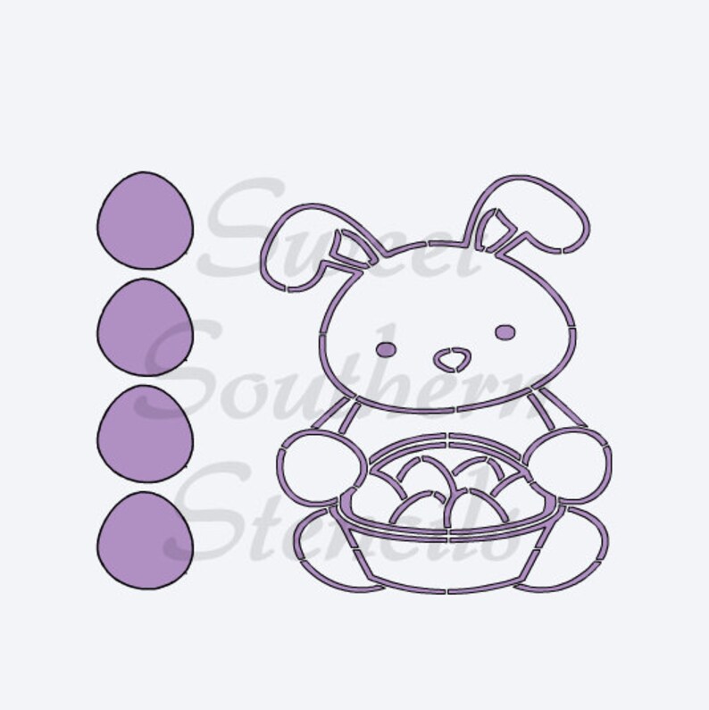 PYO Easter Friends Cookie Stencils 4 Separate Stencils Etsy pyo-easter-friends-cookie-stencils-4-separate-stencils-etsy