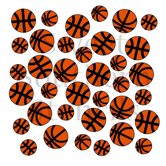 Reusable Stencils of a Basketball in Multiple Sizes Basketball Stencil