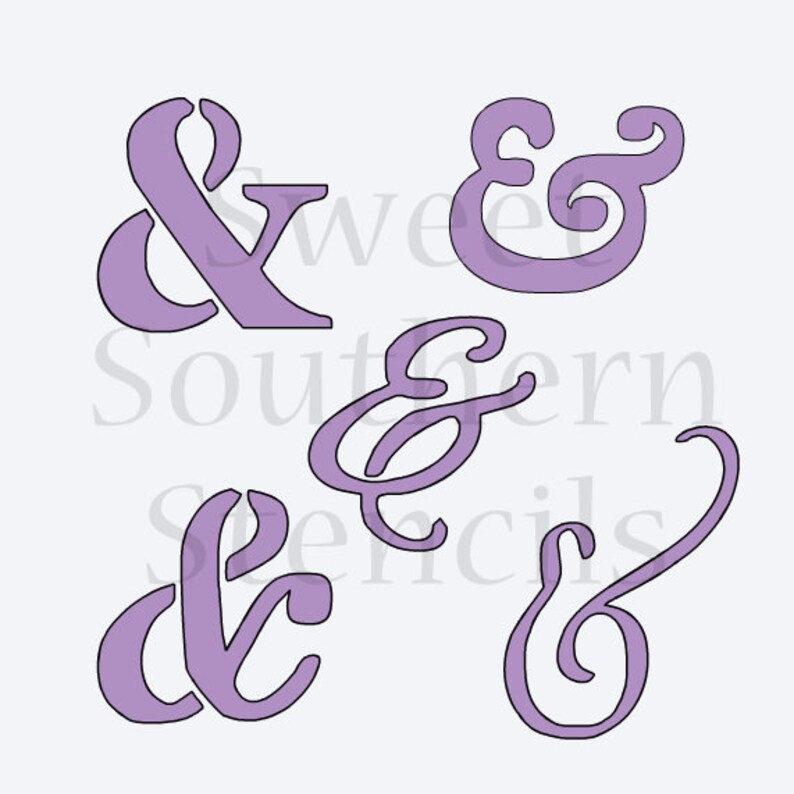 Small Ampersand Signs Stencil Etsy small-ampersand-signs-stencil-etsy
