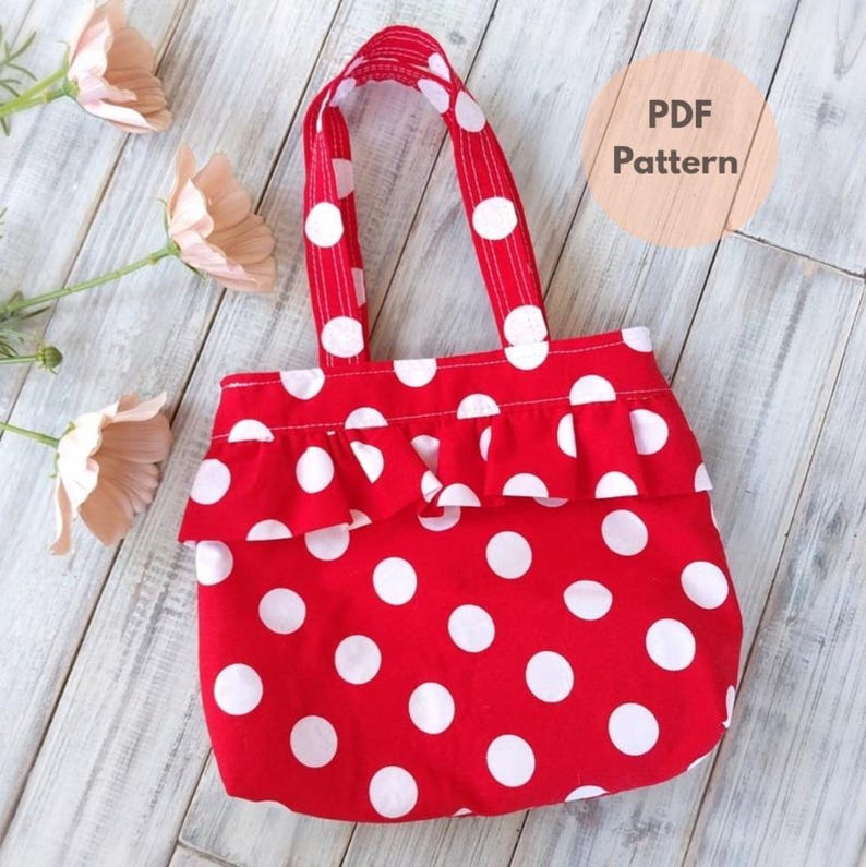PDF Pattern - Kids Ruffle Bag in Two Sizes - Confident Beginner ...