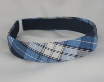 Blue and Green Headband Green and Navy Chevron Headband 34 Back to School Headband School Uniform Headband Emerald Green and Blue Headband