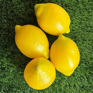 Four Vintage Plastic Lemons