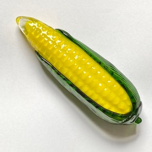 Art Glass Sweetcorn - Vintage Corn on the Cob