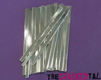 Aluminum bracelet blanks (500) 14g. Polished smooth. 1/4" x 6"