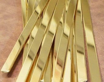 Brass cuffs (20) 1/4" X  6"