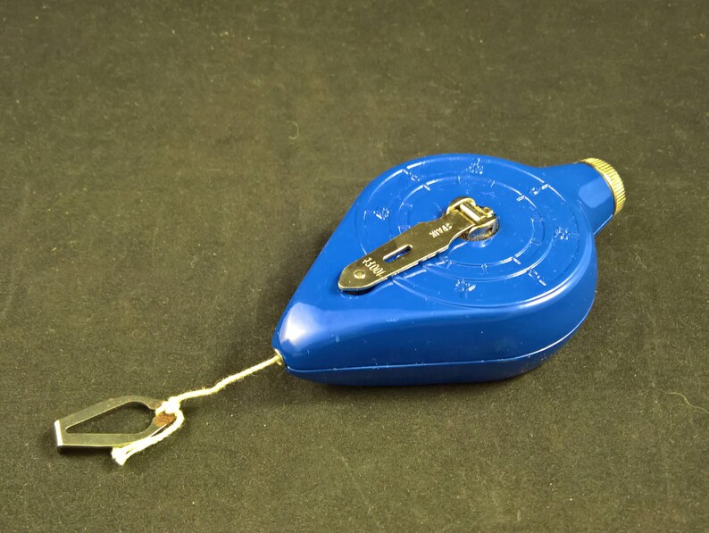 Vintage plumb line chalk line chalkomatic plumb bob strait Etsy