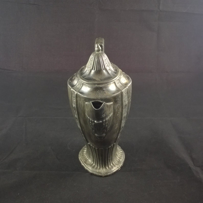 vintage coffeepot teapot pewter coffepot pewter teapot base marking antique pewter antique coffeepot antique teapot coffee and tea English