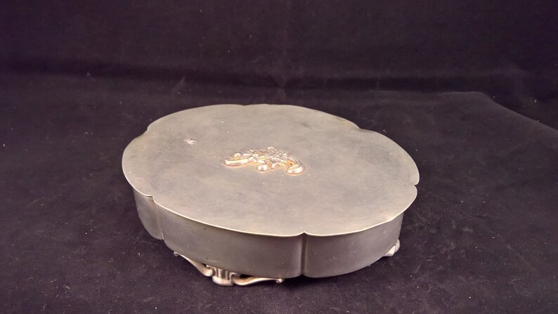 tenn made in Sweden small tin box Tin box jewelry svensk vara ring box vintage tin GEB earring box jewelry box Swedish box