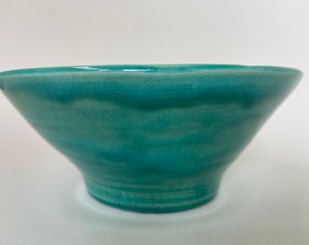 Handmade Blue Ceramic Bowl