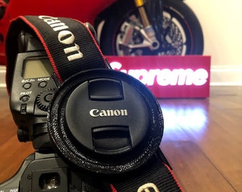 Camera Lens cover strap holder for photographers Canon & Nikon