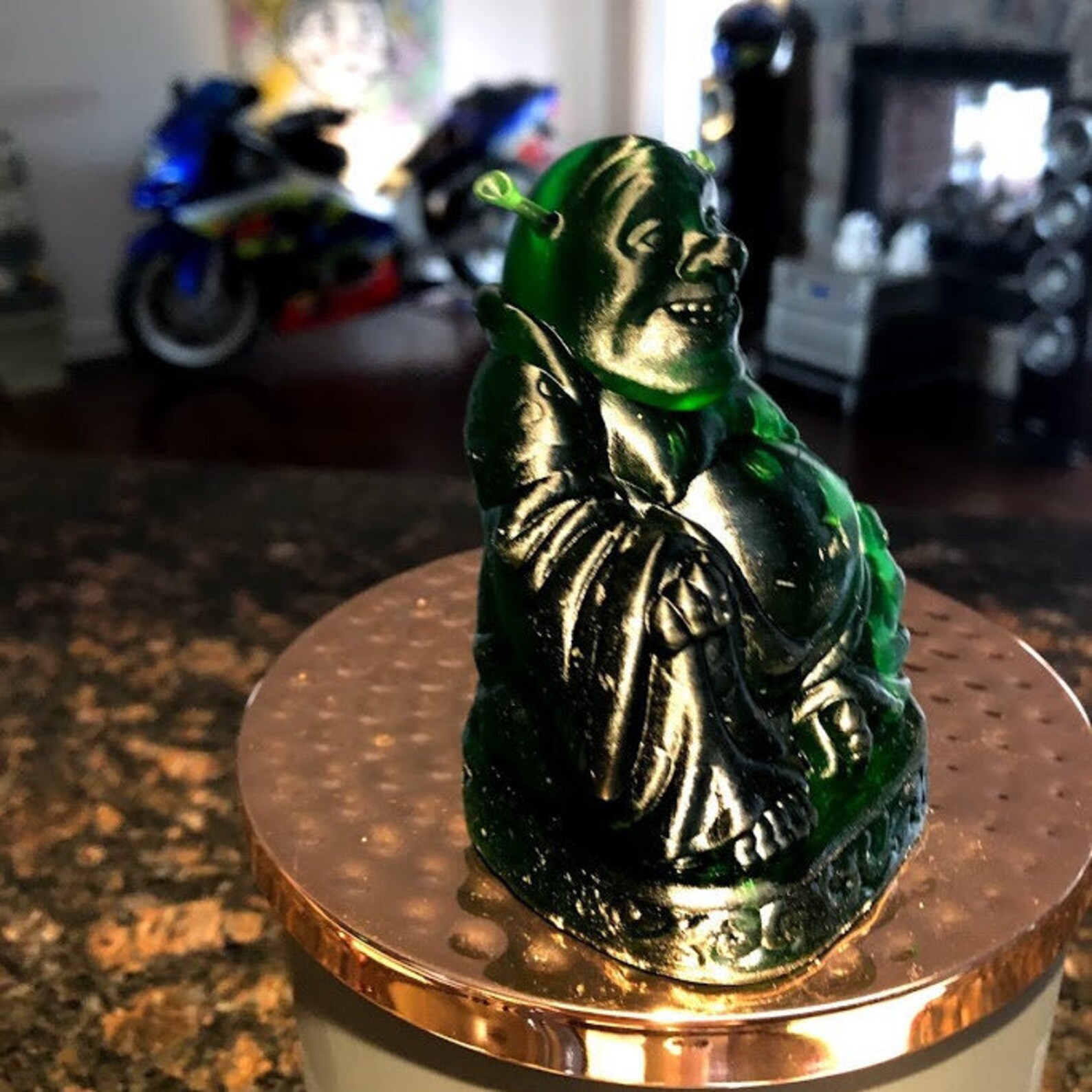 Shrek Buddha Figurine Statue Great gift Etsy