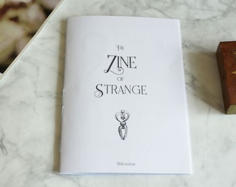 Zine of Strange sketchbook drawings