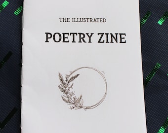 Gedichteheft Poetry Zine (Deutsch und Englisch) illustriertes Heft