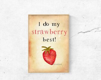 Poster Strawberry Best DINA3