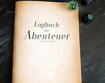 Role play planner logbook adventure notebook to enter