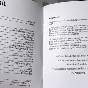 Gedichteheft Poetry Zine II Deutsch und Englisch Lyrik Sofortbild Fotos mit Extra Bild 2