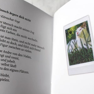 Gedichteheft Poetry Zine II Deutsch und Englisch Lyrik Sofortbild Fotos mit Extra Bild 3