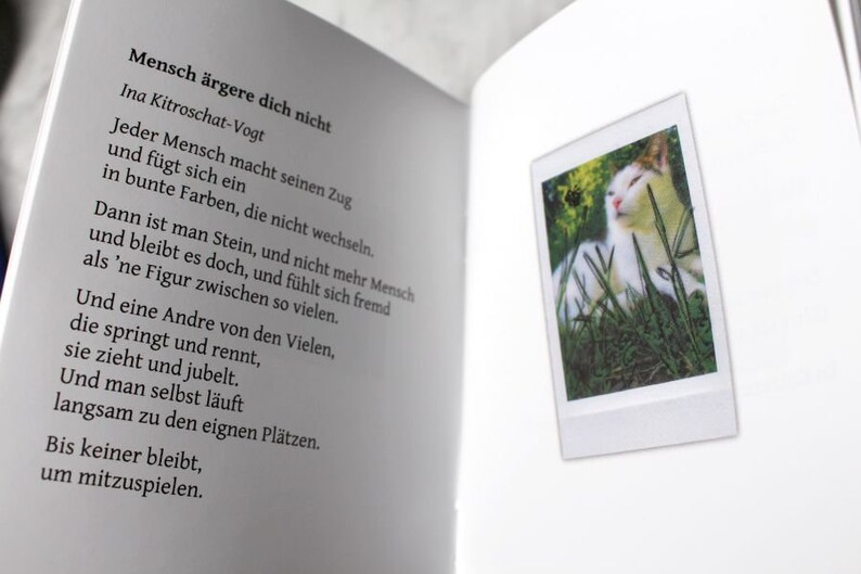 Gedichteheft Poetry Zine II Deutsch und Englisch Lyrik Sofortbild Fotos mit Extra Bild 3