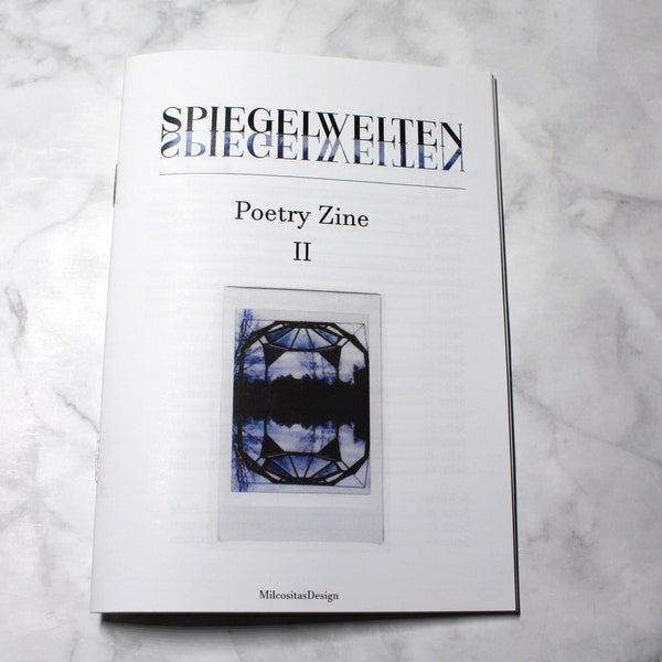 Gedichteheft Poetry Zine II Deutsch und Englisch Lyrik Sofortbild Fotos mit Extra