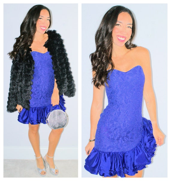 purple lace mini dress