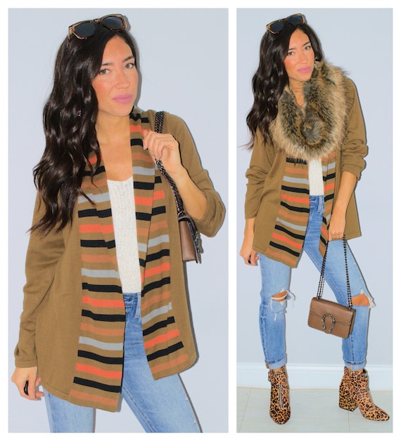 camel color cardigan sweater